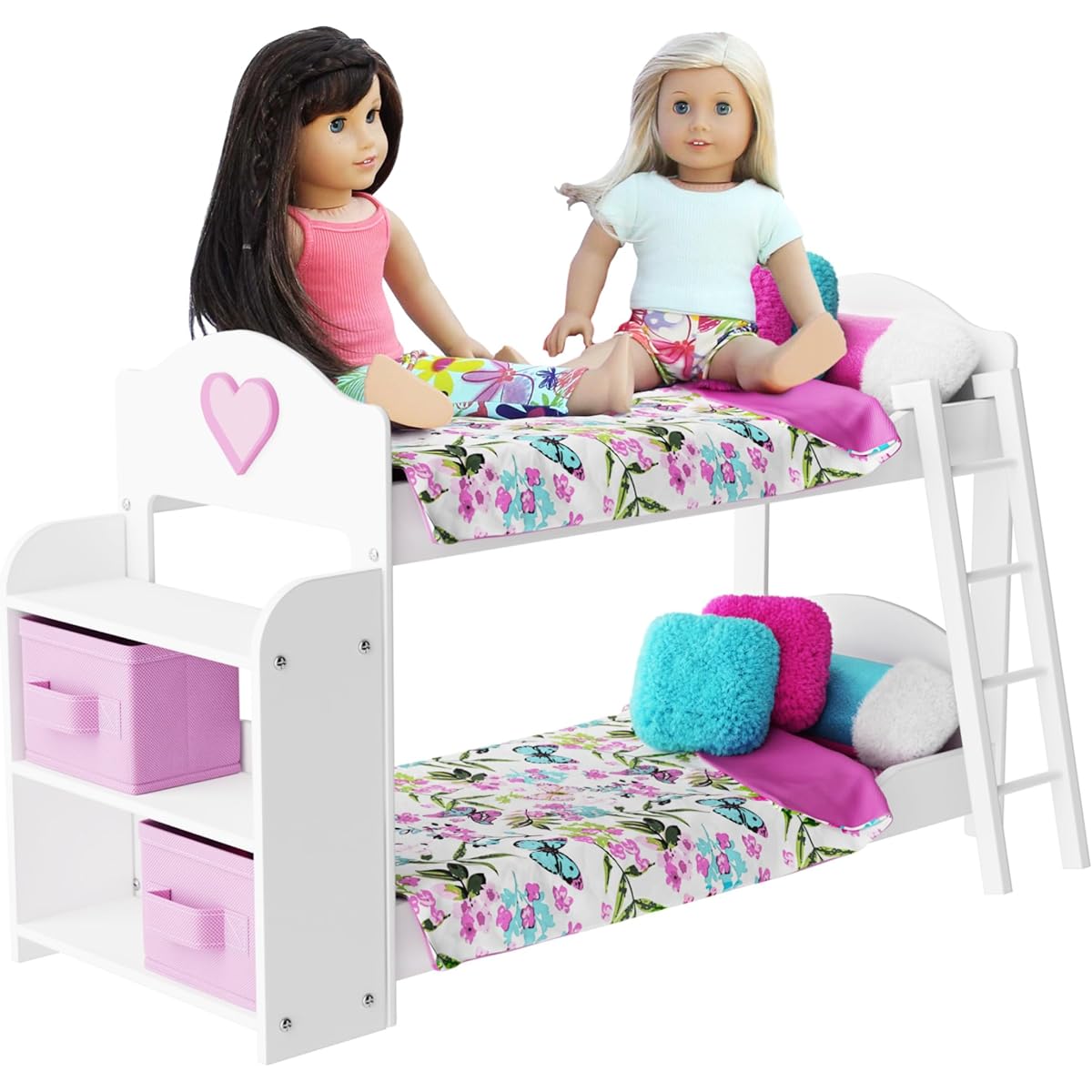 PZAS Toys Bedroom Set for 18-Inch American Girl Doll, 20-Pieces