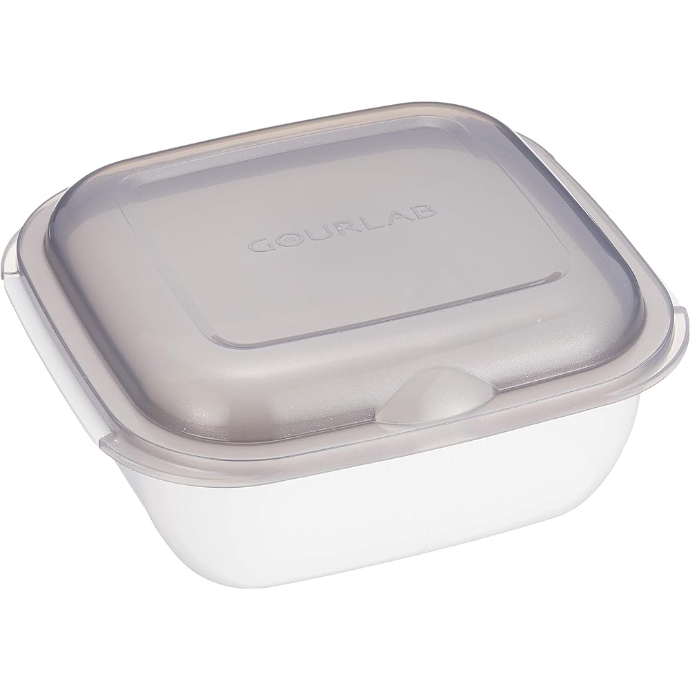 Direct Teleshop Microwave cooking supplies White Large capsule: 18.8 x 16.7 x 8.9cm 161g 1320ml Small capsule: 15.6 x 13.7 x 7.2cm 107g 670ml Square dish: 19.9 x 18 x 3.2cm 118g 900ml Healthy plate: 13 x 12 x 1cm 22g Glu Labo Multi Set GLB-MS 7 Piece Set