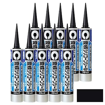 Cemedine Metamorphic Silicone Seal Multipurpose Exterior Wall Interior Roof 333ml Black SM-207 10 Pieces