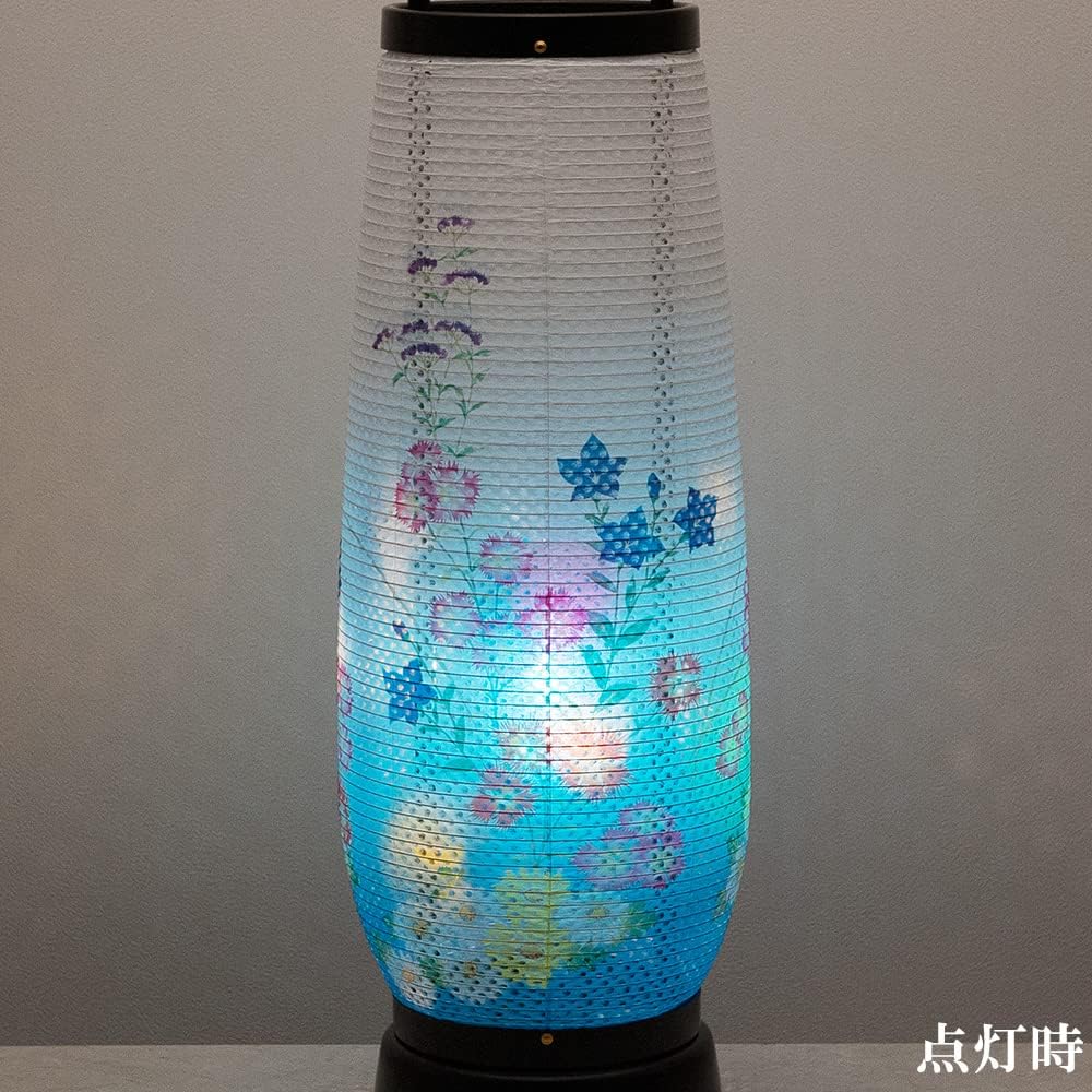 Buddhist altar shop Takita Shoten Bon lantern, Bon lantern, rotating lantern, Akebono No. 1 2731 (one piece) ◆ Height 55 cm x Width 18 cm ◆ Standing lantern with certificate