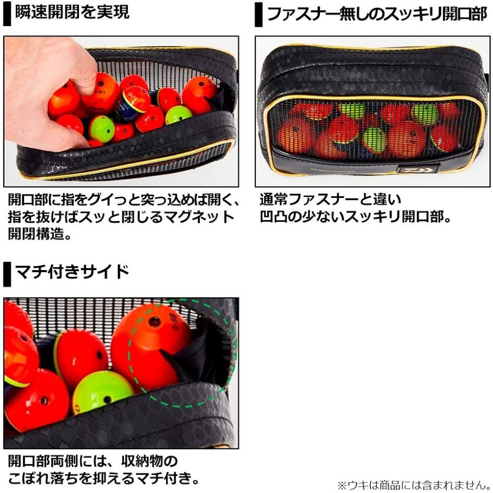 DAIWA MG Mesh Pouch (A) M Black