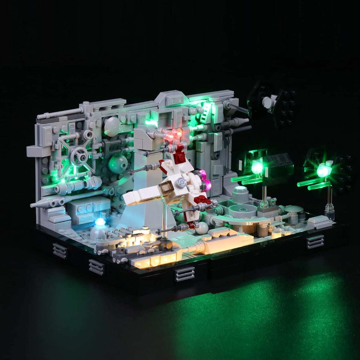 Cooldac Lighting Kit for Lego Death Star Trench Run Diorama LED Light Kit Compatible with Lego 75329 (LEGO Set Not Included)