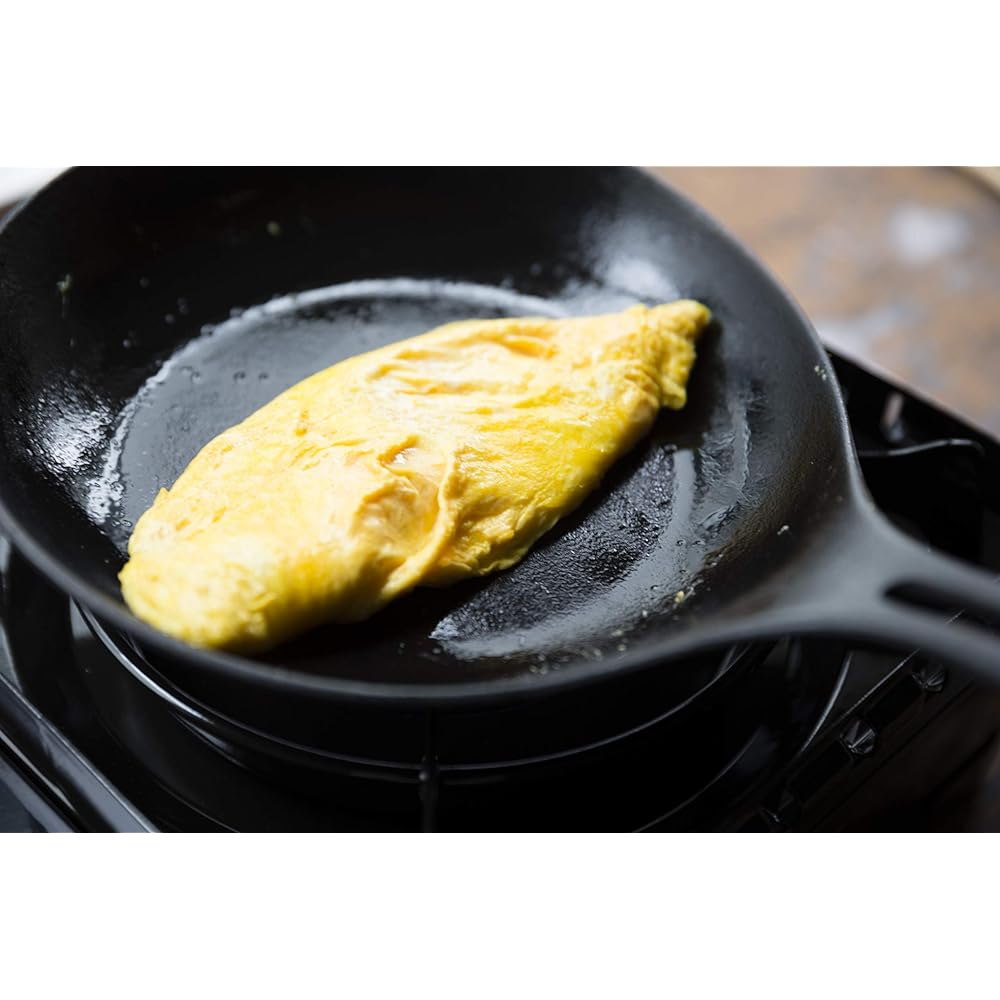 Iwachu Omelette 24 Black Baked Inner Diameter: 23.5cm IH Compatible Frying Pan Nambu Ironware 24601