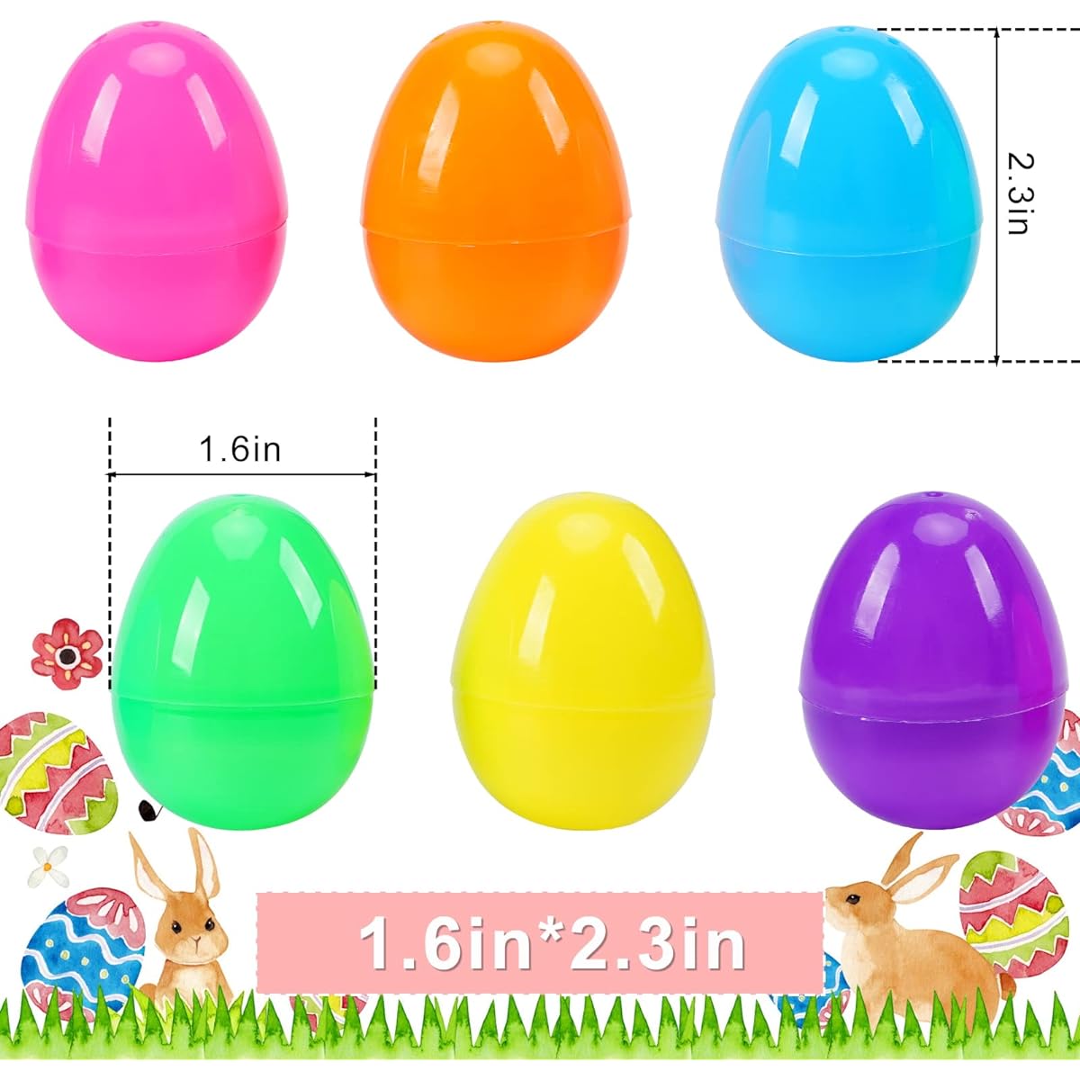 Abakuku 500 plastic easter eggs