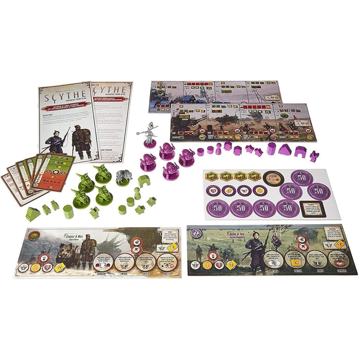 Stonemaier Games Scythe Invaders from Afar Expansion Requires Scythe 1-7 players 90-140 minutes play time Ages 14+