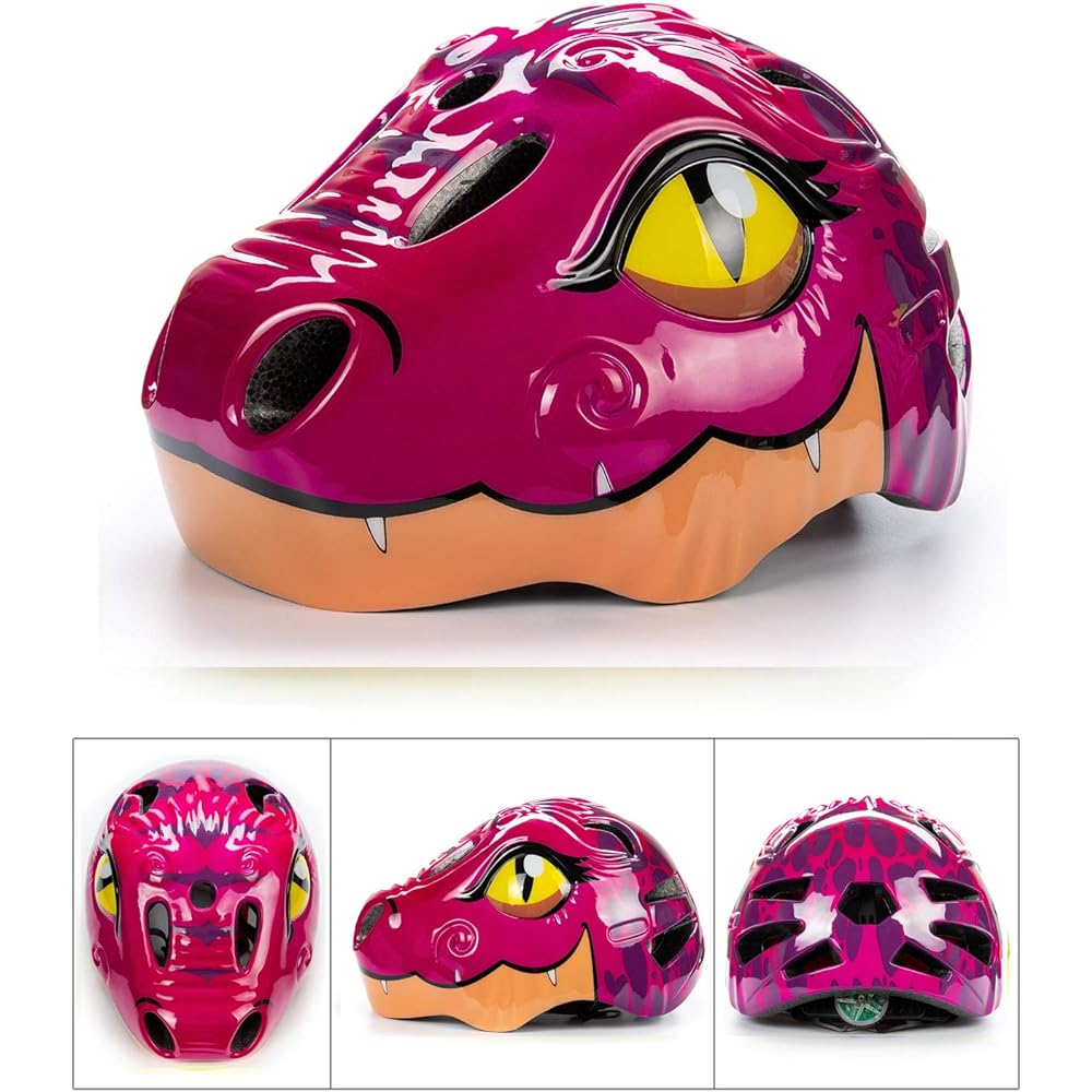 Natuway Toddler Kids Dinosaur Bike Helmet 2-6 Years Boys Girls Fun Bicycle Skate Helmet