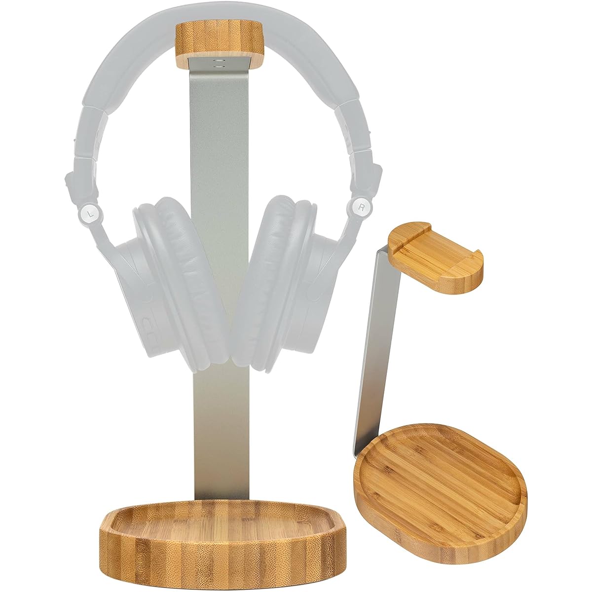 Knox Gear Wooden Headphone Stand (Bamboo Brown)