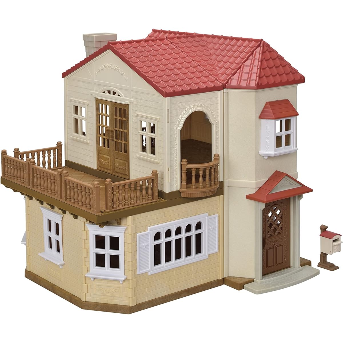 [Japan Toy Awards 2022 Character Toy Division Excellence Award] Sylvanian Families House Big House with Red Roof -Secret Room in the Attic- Ha-51 & Sylvanian Families Furniture Washing Machine/Vacuum Machine Ka-626 [Set Purchase]