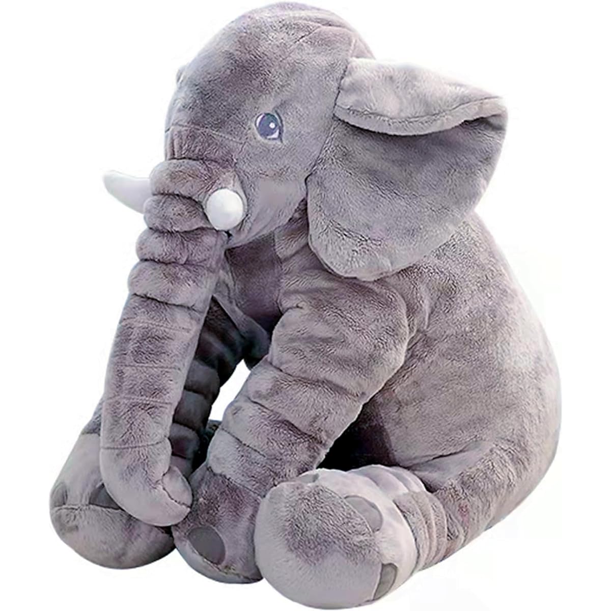 Ryttir 24" XXL Fuzzy Large Stuffed Elephant, Adventure Stuffed Elephant Pillow Toy, Brave Boys and Girls Room Elephant Plush Decor, Funny Mother's Day Elephant Gifts for Kids and Women