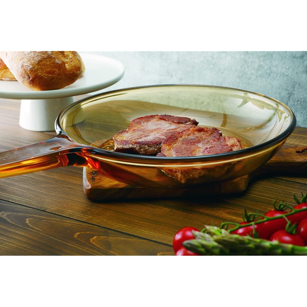 PEARL METAL VISIONS Skillet 23cm Heat-resistant Glass Microwave Safe Oven Safe Dishwasher CP-8698