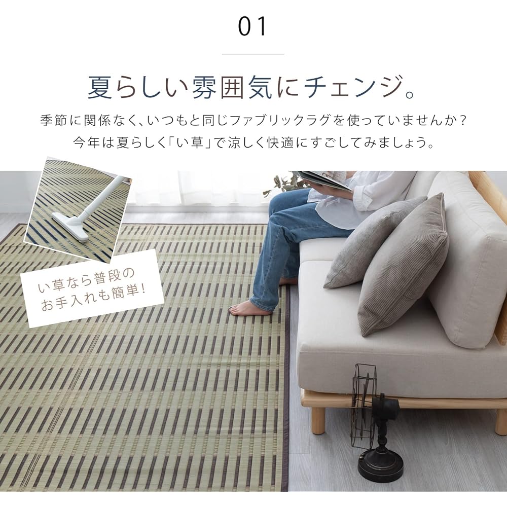 Edoma Kakegawa Ori Hanagoza Blue 3 tatami 81832330