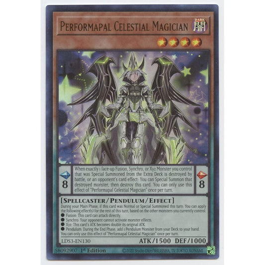 Performapal Heavenly Magician - LDS3-EN130 - Ultra Rare - First Edition