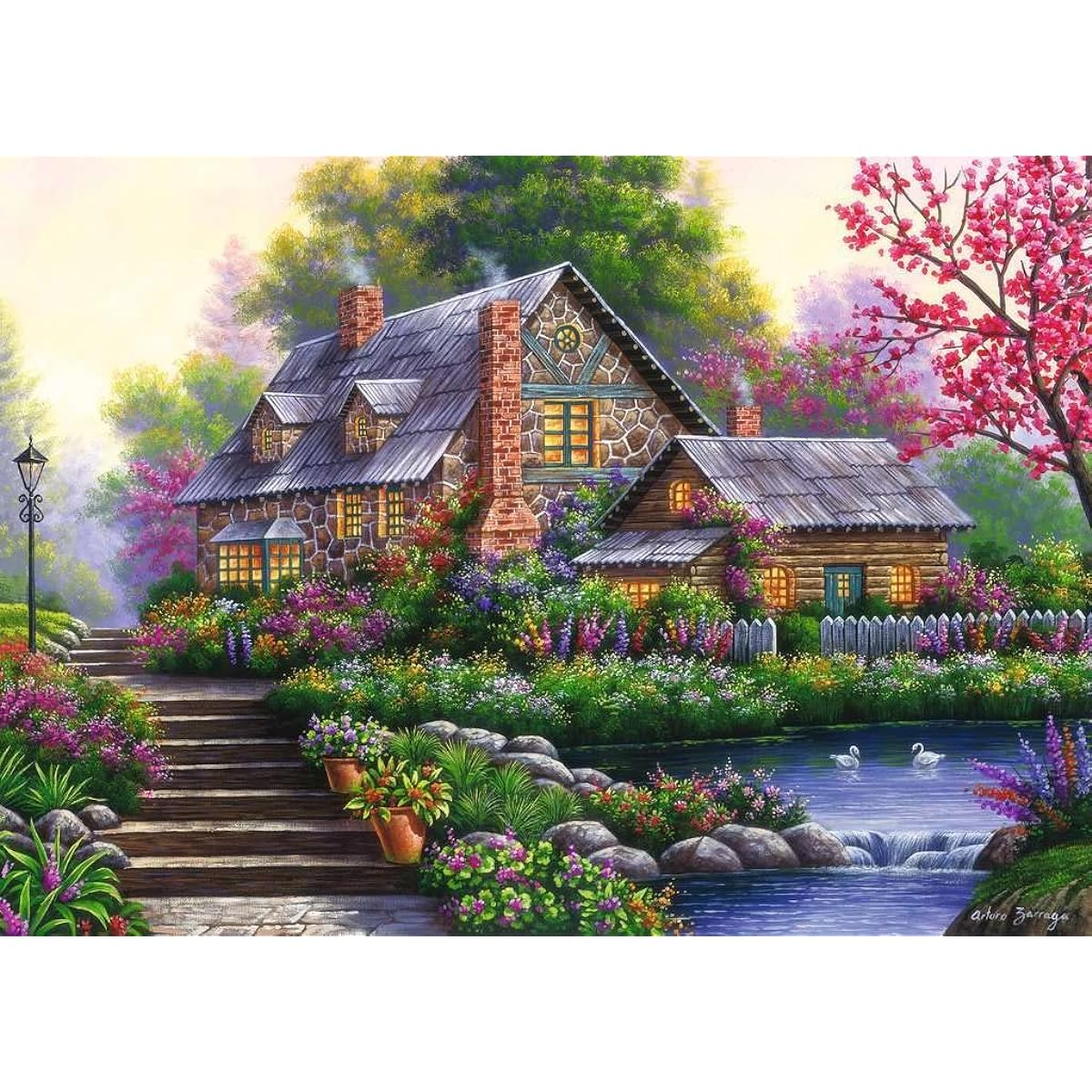 Romantic Cottage - Puzzle 1000 pieces