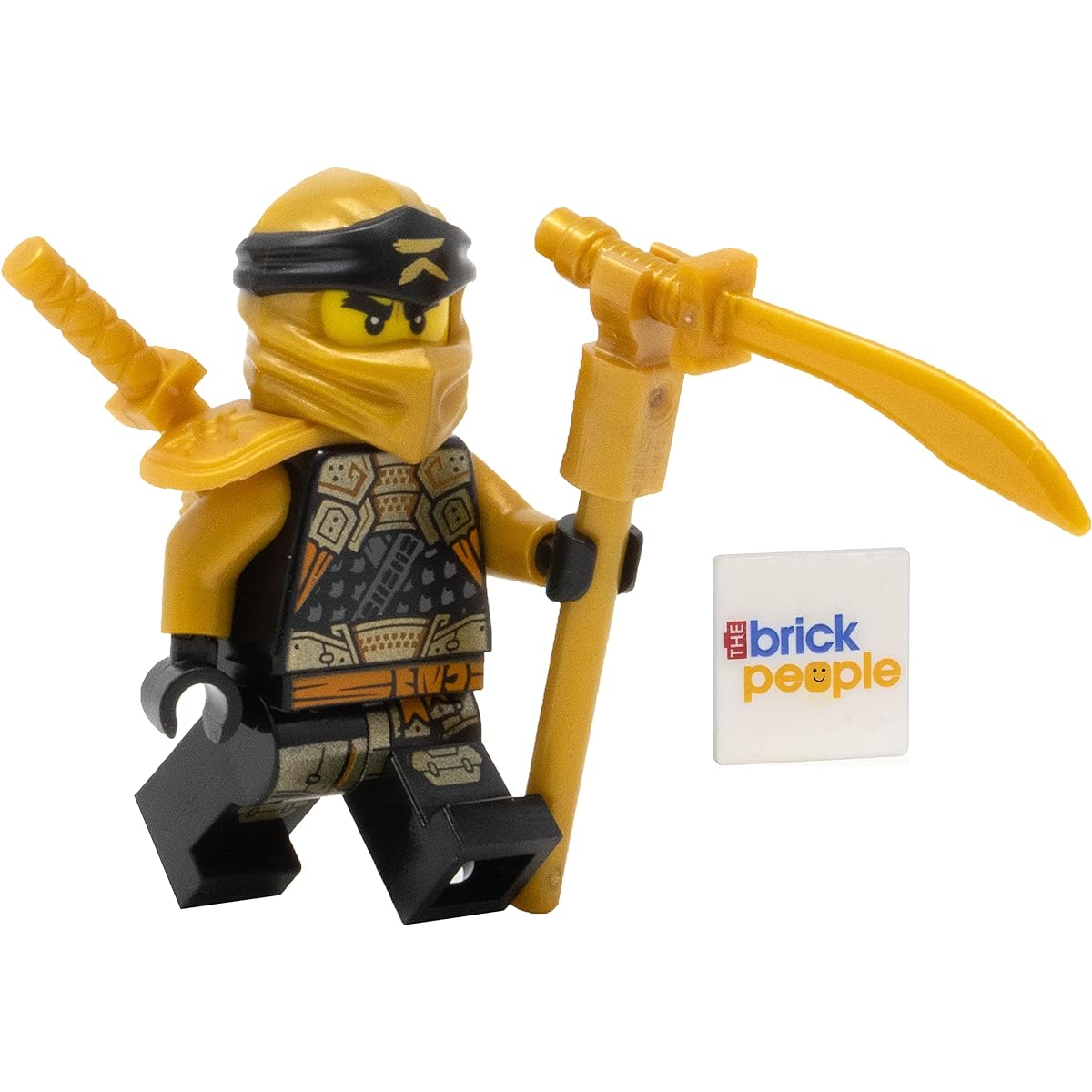 LEGO Ninjago Coal Crystal Minifigure with Dual Gold Weapons