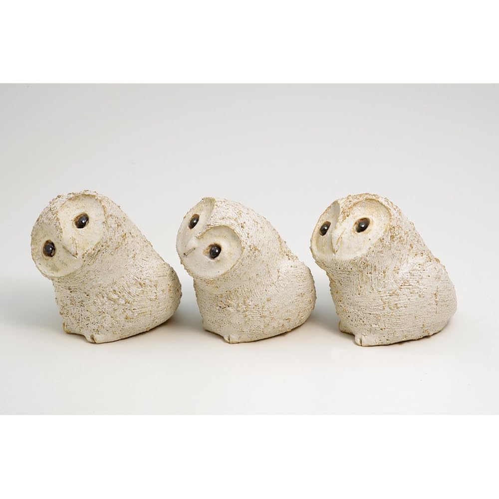 Shigaraki Ware Hechimon Owl 3 Brothers (3 types set) 4-0175