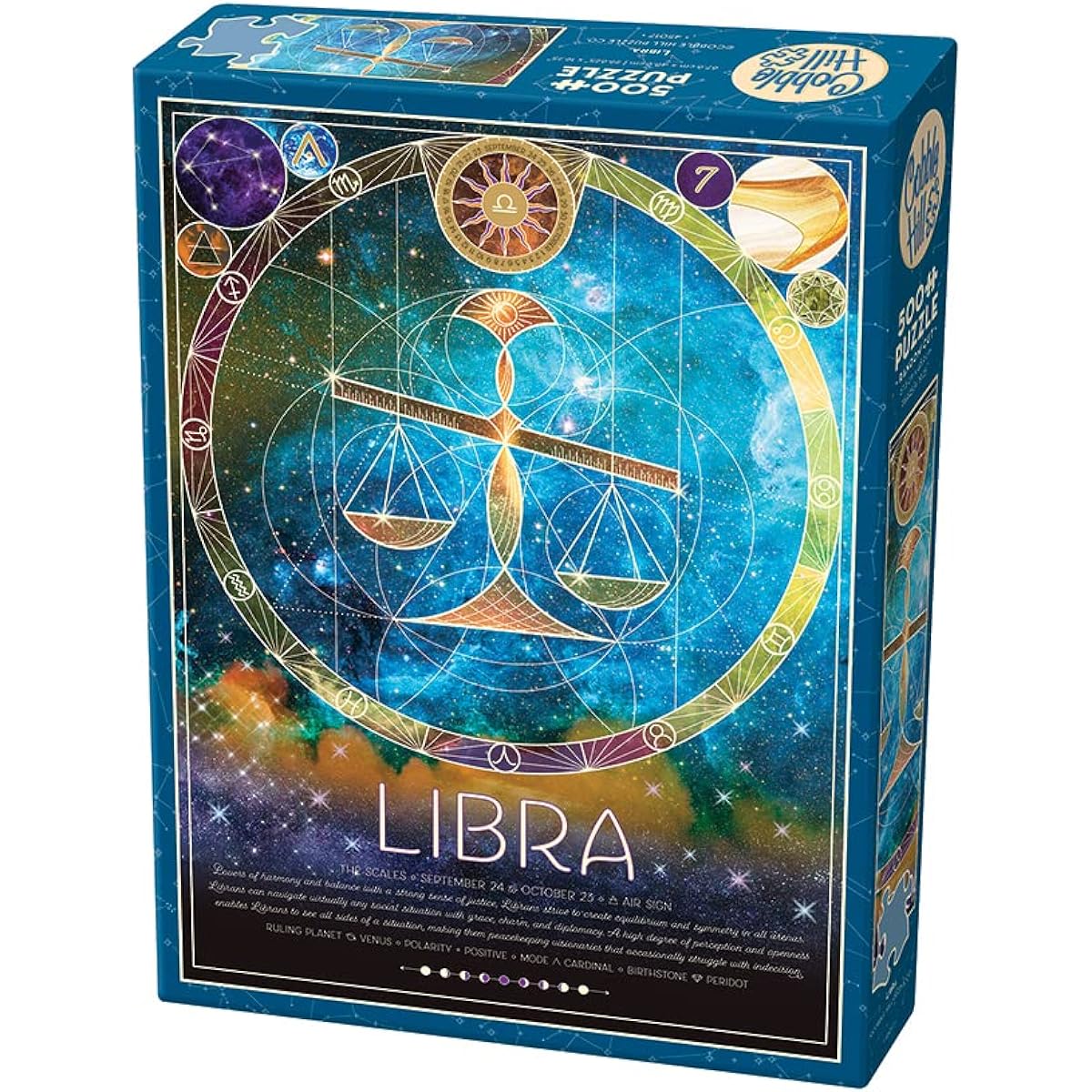 Cobble Hill 500 Piece Constellation Puzzle Libra Sample Poster Included