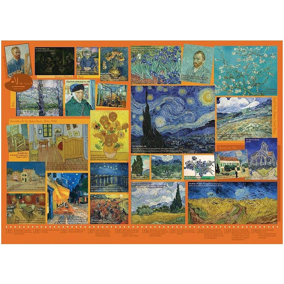Cobble Hill 1000 piece puzzle Van Gogh (with poster)