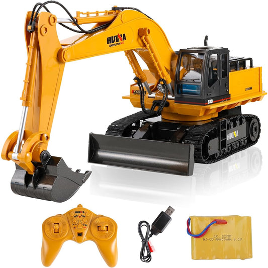 Hiitytin Radio Control Excavator Construction Toy Real Remote Control Bulldozer
