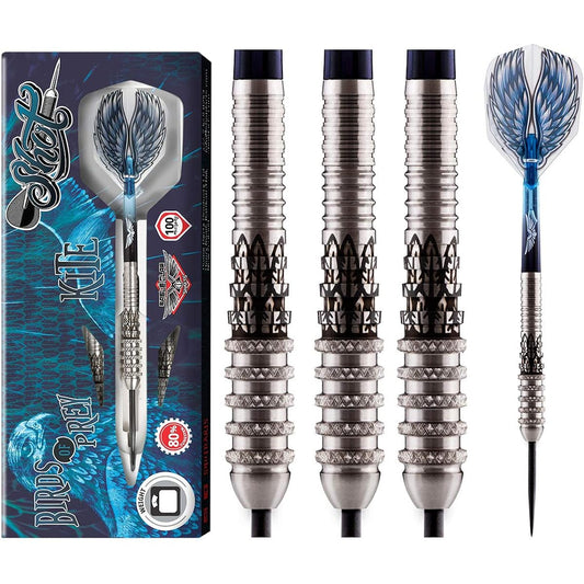 Shot! Darts Birds of Prey Kite Steel Tip Darts Set with 80% Tungsten Barrel