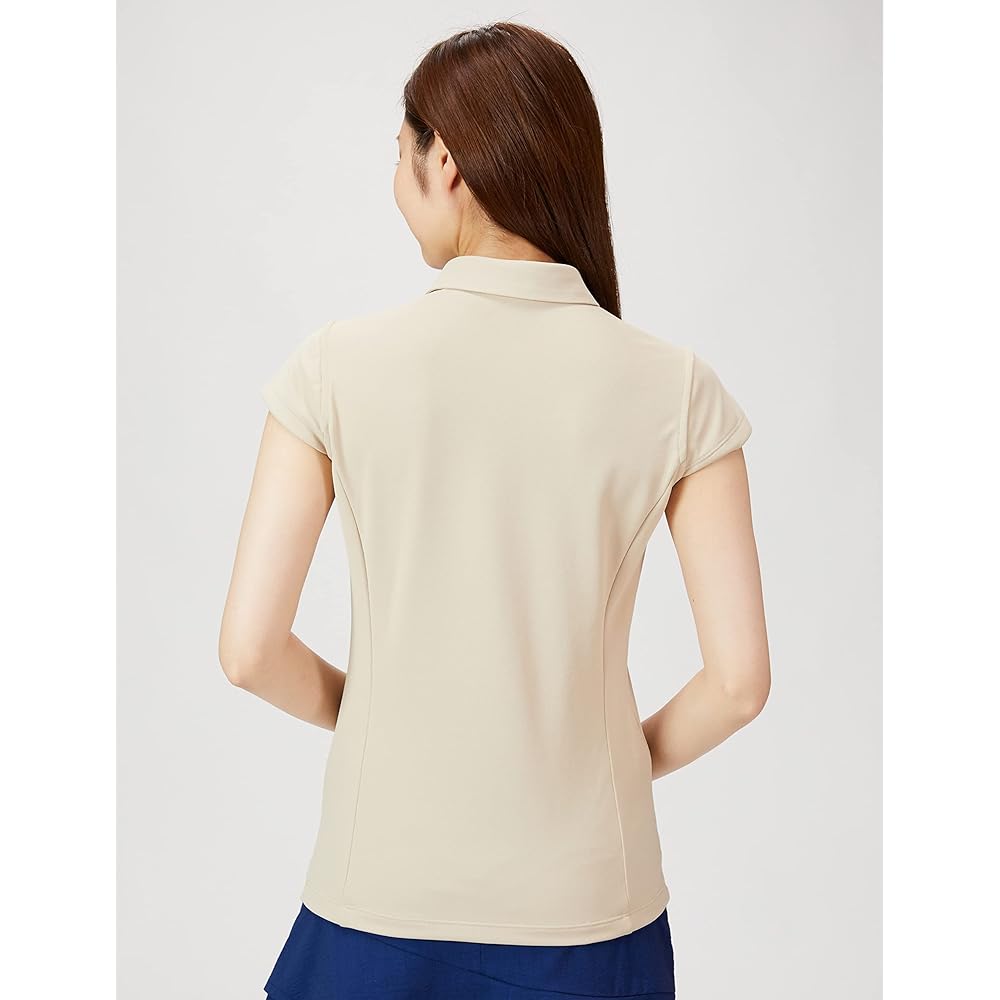 [DESCENTE] Golf Short Sleeve Shirt, Sleeve Shirt, Sweat Absorbent, Quick Drying, UV Care, UPF50+ DGWTJA10, Women's