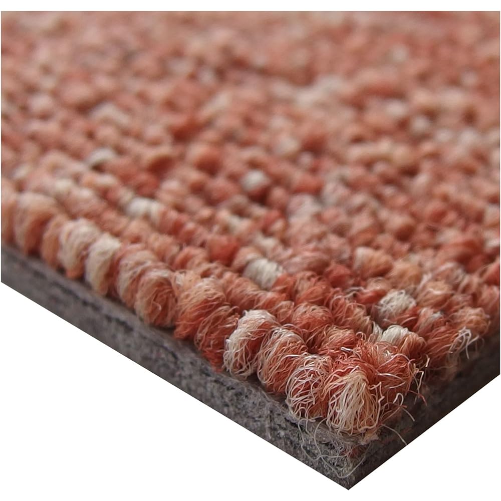 Watanabe Industries Tile Carpet 50 x 50 x 0.6cm Set of 20 Orange PX-3018