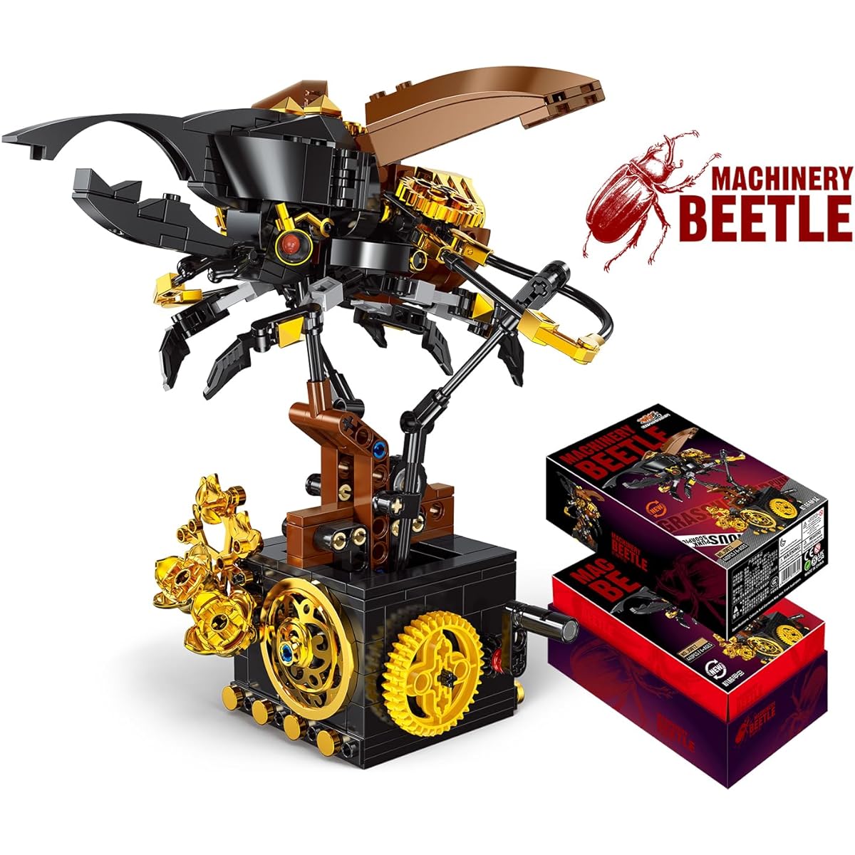 LEQUMOC Insect Collection L602 Idea Bug Mechanical Beetle Building Set 440 Pieces Ages 6 and Up