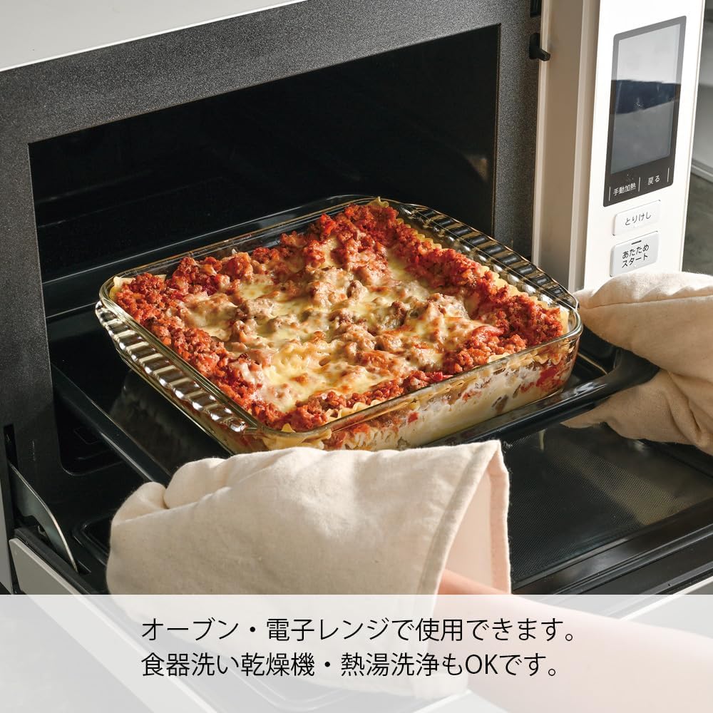 HARIO Stacking Heat Resistant Glass Container/Square Set of 10 HKOZ-1002-OW