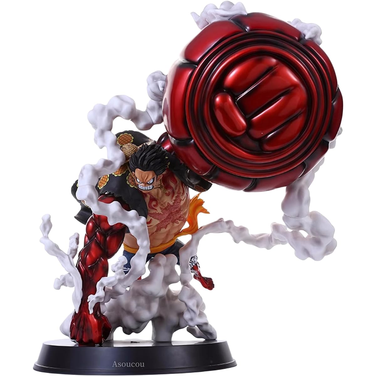 Luffy Figure, Anime Figure Monkey D Luffy Gear 4 Figure, Anime Statue Doll Sculpture Figure Realistic Anime Character Model Ornament