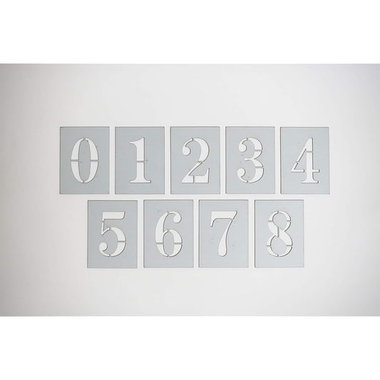 Parking lot number numbers, Mincho font, imprinting plate, stencil, spray plate, marking plate, spray plate (H120mm)