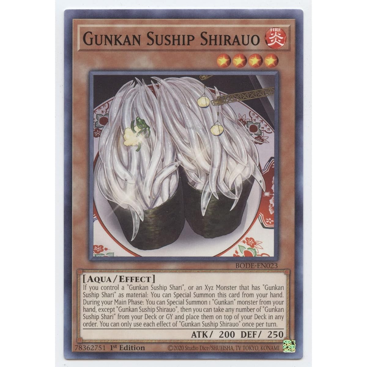 Gunkan Sushi Shirauo BODE-EN023 Common First Edition