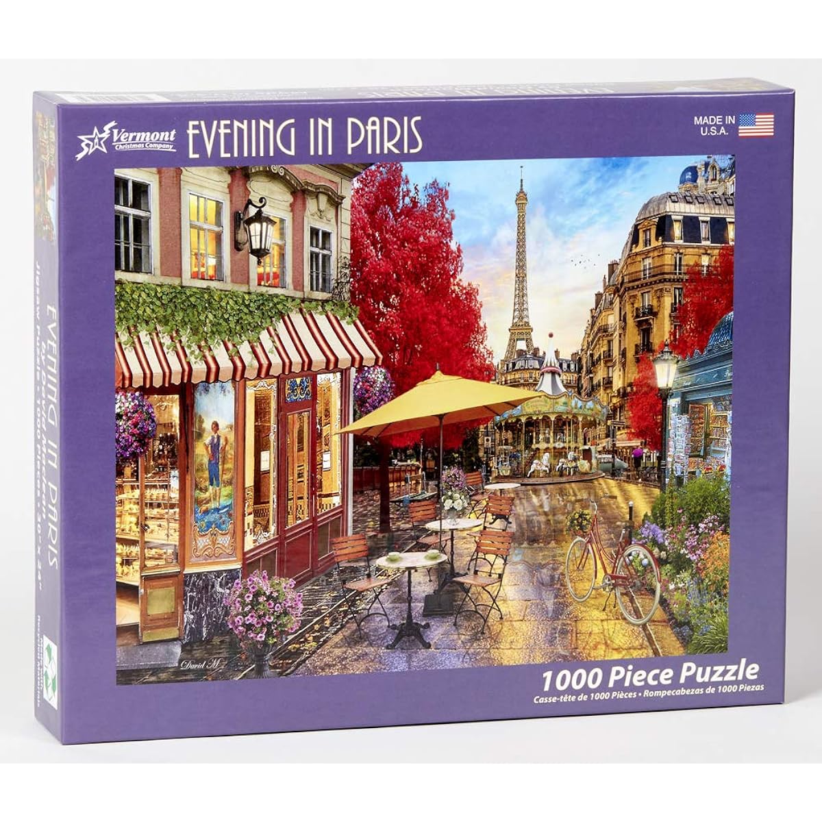 Vermont Christmas Company An Evening in Paris Jigsaw Puzzle 1000 Pieces
