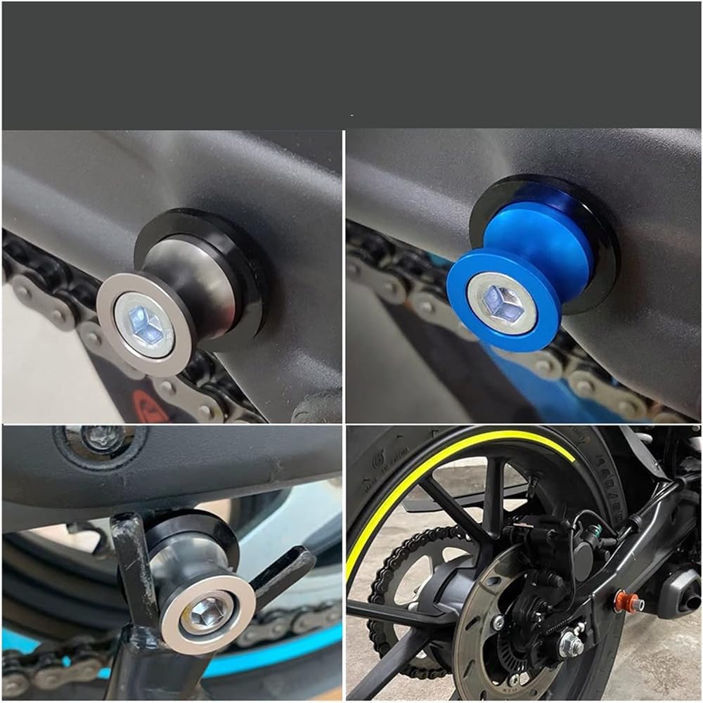 Swingarm Spool Stand Screw Slider For DU-CA-TI DIAVEL 2008 2009 2010 2011 2012 2013 2014 2015 2016 DIAVEL Motorcycle 6MM Swingarm Spool Slider Stand Screw (Color: Orange)
