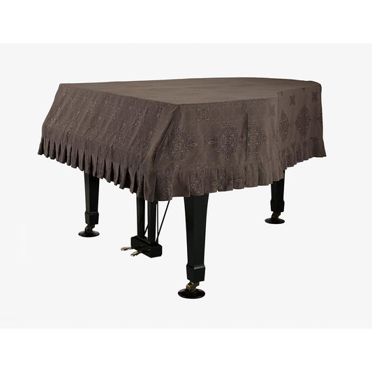 Alps/Grand Piano Cover/G-DBR/For Kawai GL-10/Made in Japan Jacquard Dark Brown Damask Pattern