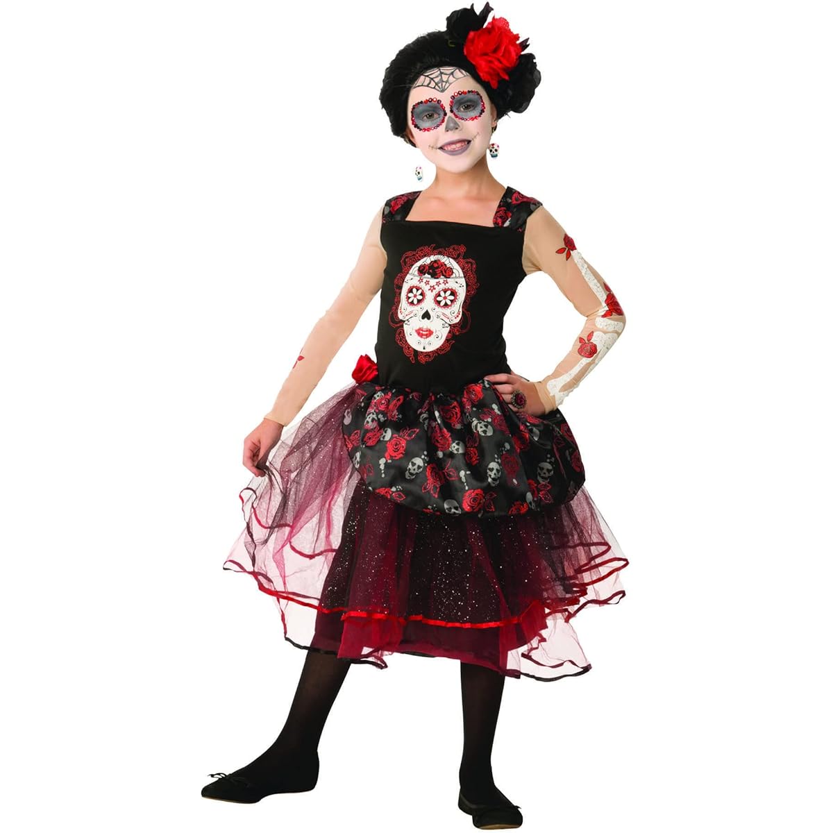Bristol Novelty Halloween Cosplay Costumes for Kids Day of the Dead Dress for Girls