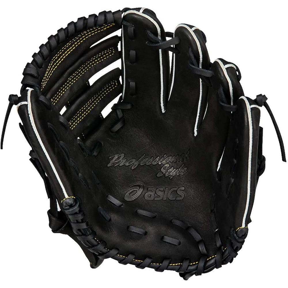 ASICS Soft Baseball Gloves for Boys All Positions Suzuki Player Model Pro Model Size Medium 3124A092 Black 001 LH (Right Thrower)
