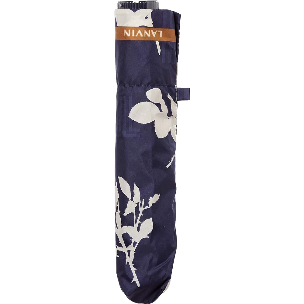 [Moonbat] LANVIN COLLECTION Rain Folding Umbrella Lightweight 55cm Satin Print Navy Blue 4522408909977 Women's 21-083-10525-02-74-55 Navy Blue Rib Length 55cm