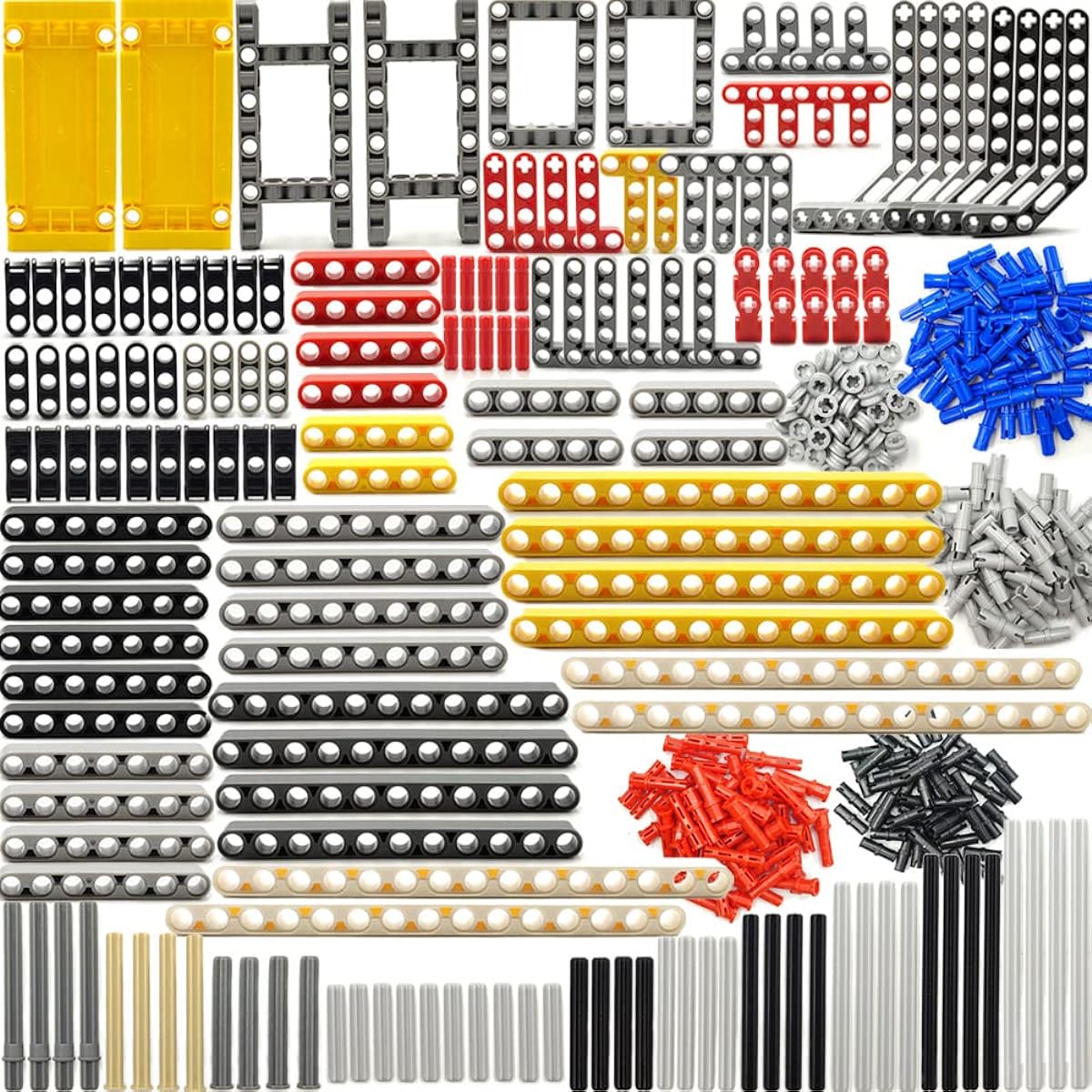 DSPITWOD Technic Parts Beam Axle Connector Brick Set - 420pcs Frame Lift Arm Beam for Technic Car STEM Building Blocks Toys