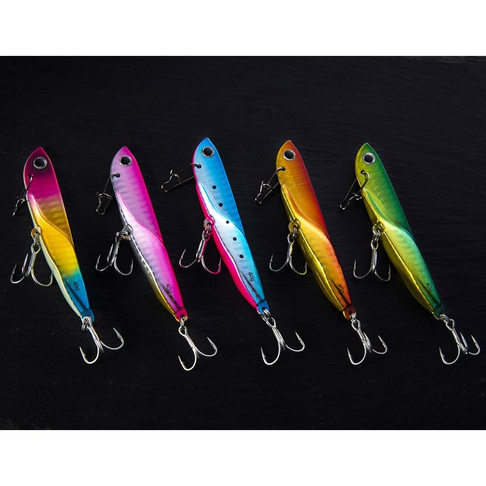 [Seiran Lure] Metal Jig Set Flounder Lure Sea Bass 20g 30g 40g Blue Fish Surf Metal Vibe Iron Plate Lure Flying Distance