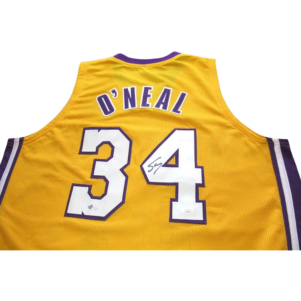 Shaquille O'Neal Autographed Jersey Uniform JSA Handwriting Identification Certificate Seed Stars Shaq Kobe Seed Stars