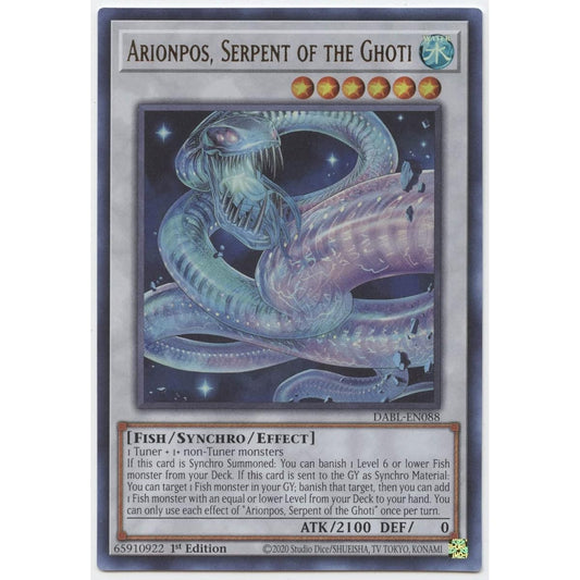 Arionpos, Ghost Serpent - DABL-EN088 - Ultra Rare - First Edition