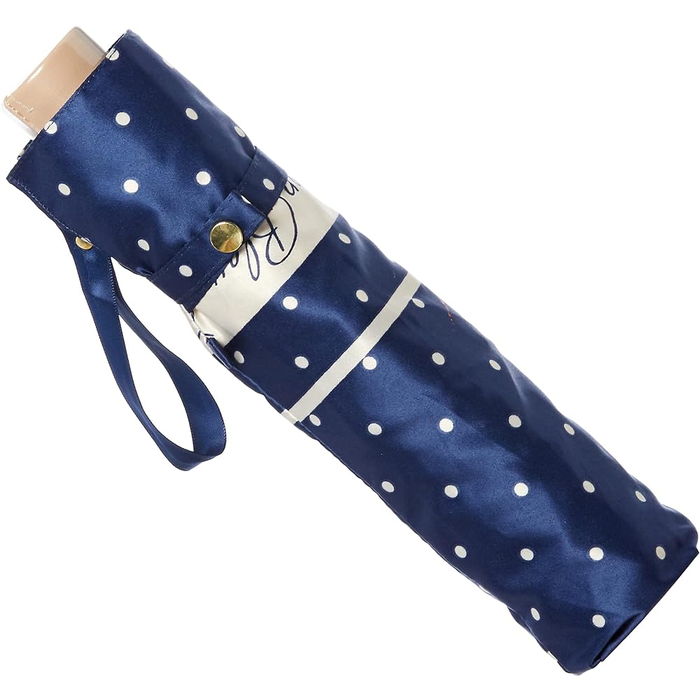 [Lanvin Blue] MOONBAT LANVIN en blue Dot Pattern Umbrella Folding Umbrella Stylish Heart Cute Women's