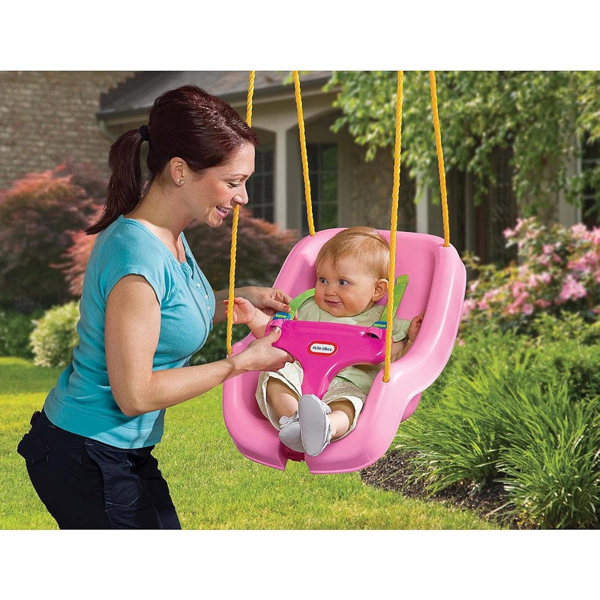 LITTLETIKES Little Tikes 2-in-1 Snuggin' Secure Swing (Pink) [15573] [Parallel Import]