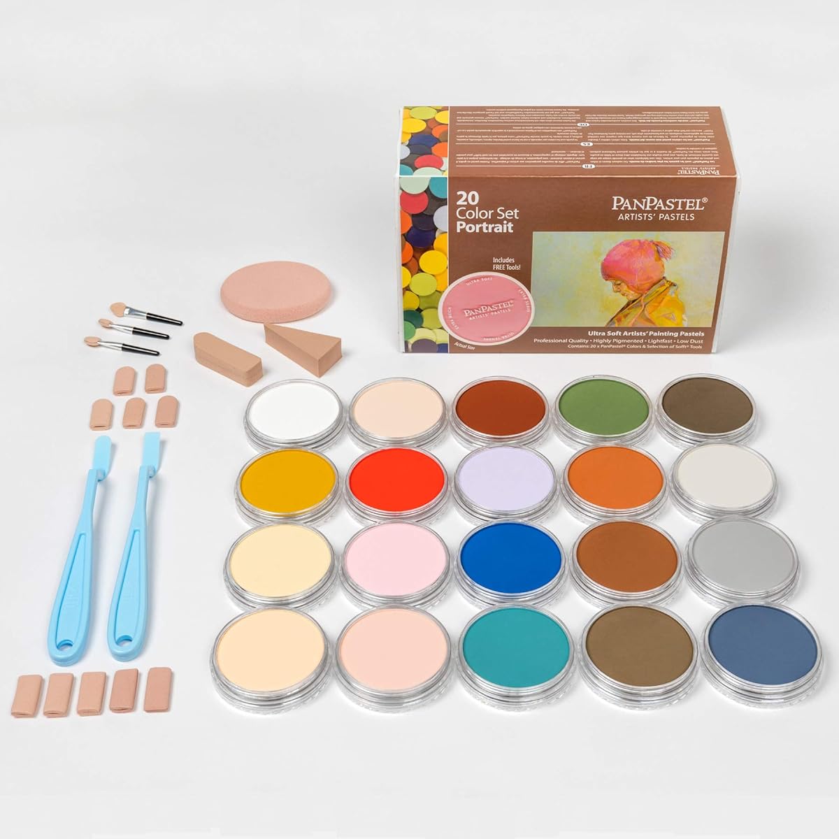 Holbein PanPastel 20-color set Portrait 318-323