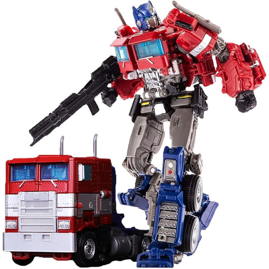QCCX Car Robot Toy, Transformable Robot Toy, Optimus Action Figure, Deformed Car Robot with Weapons, for Kids, Boys, Girls