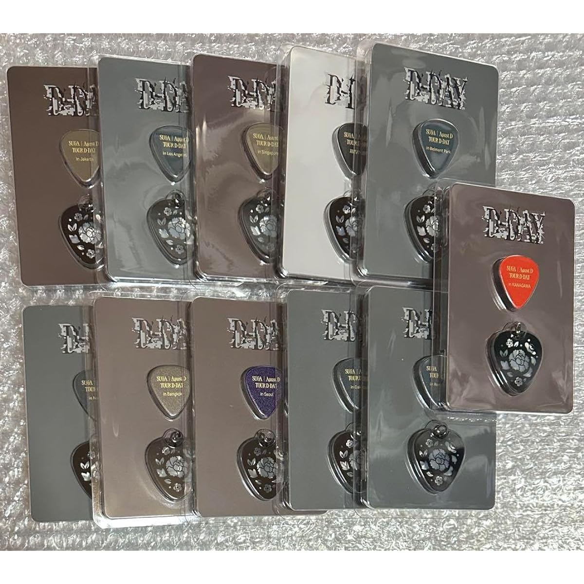bts suga d-day agustd guitar pick set 11 types yoongi
