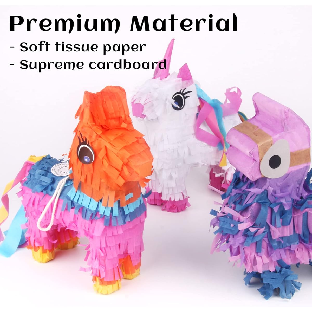 Cinco De Mayo Mini Pinatas for Kids Birthday Party, 6 Pieces Mexican Donkey Unicorn Camel Pinatas, Fun Fiesta Party Supplies, Luau Event Photo Props, Mexican Theme Decorations, Carnival Festival, Taco Tuesday Event