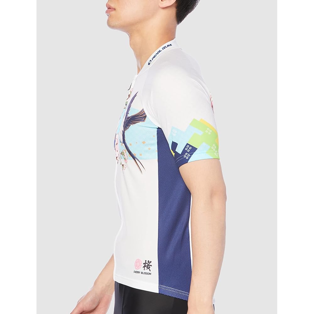 [Pearl Izumi] Shirt S621-B Print Jersey Cherry Blossom and Swallow Men's