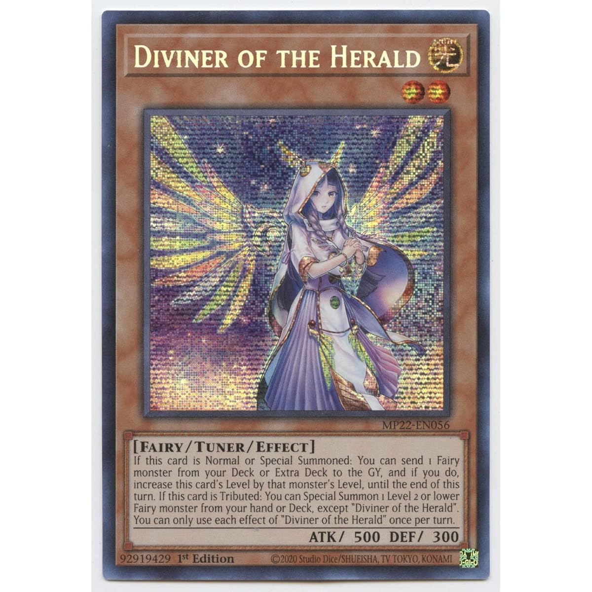 Herald's Diviner - MP22-EN056 - Prism Secret Rare - First Edition