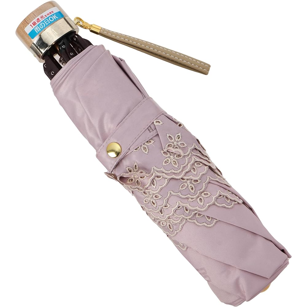 Moonbat [Dax] Parasol Folding Umbrella Light Blocking UV Protection For Both Sunny and Rainy Days Jacquard 22-125-11707-02