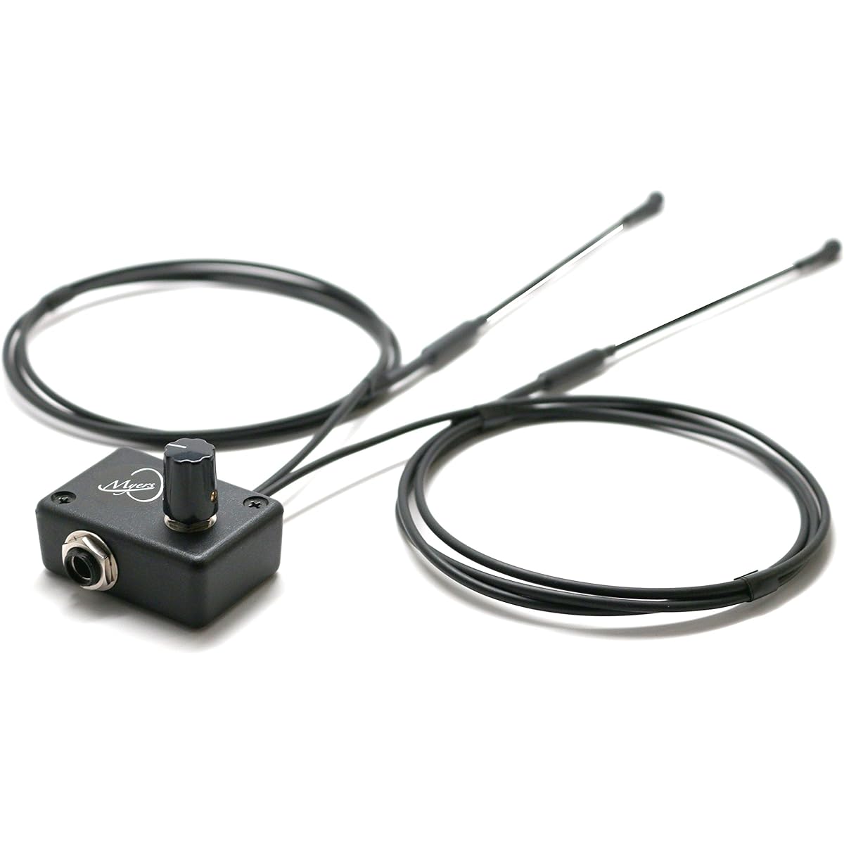 FEATHER-2 button Accordion PICKUP with 2 FLEXIBLE MICRO Gooseneck by Myers pickup-BASS & TREBLE MICRPHONE system